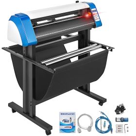 VEVOR Vinyl Cutter 34 Inch Vinyl Cutter Machine Semi-Automatic DIY Vinyl Printer Cutter Machine Manual Positioning Sign Cutting with Floor Stand
