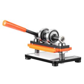 VEVOR Leather Cutting Machine, 7.1 x 3.9 in Embossing Plate Manual Die Cutter, 0.47 in Pressure Stroke Dual Guide Shafts Die Cut Machine