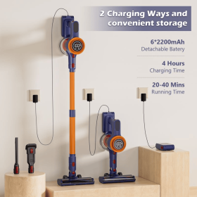PSH9 180W Powerful suction vacuum cleaner, 25Kpa handheld suction, 2200mAh battery life for 40 minutes, SUS+HEPA filter