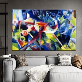 Hand Oil Painting Deer in a Flower Garden  Abstract Original Abstract Painting Original Oil Painting Abstract Wall Art Canvas Living Room Decorat (style: 01, size: 50X70cm)
